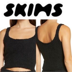 SKIMS NWOT Cozy Knit Tank Onyx Black 
4X / 5X